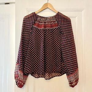 Doen silk manzanita blouse